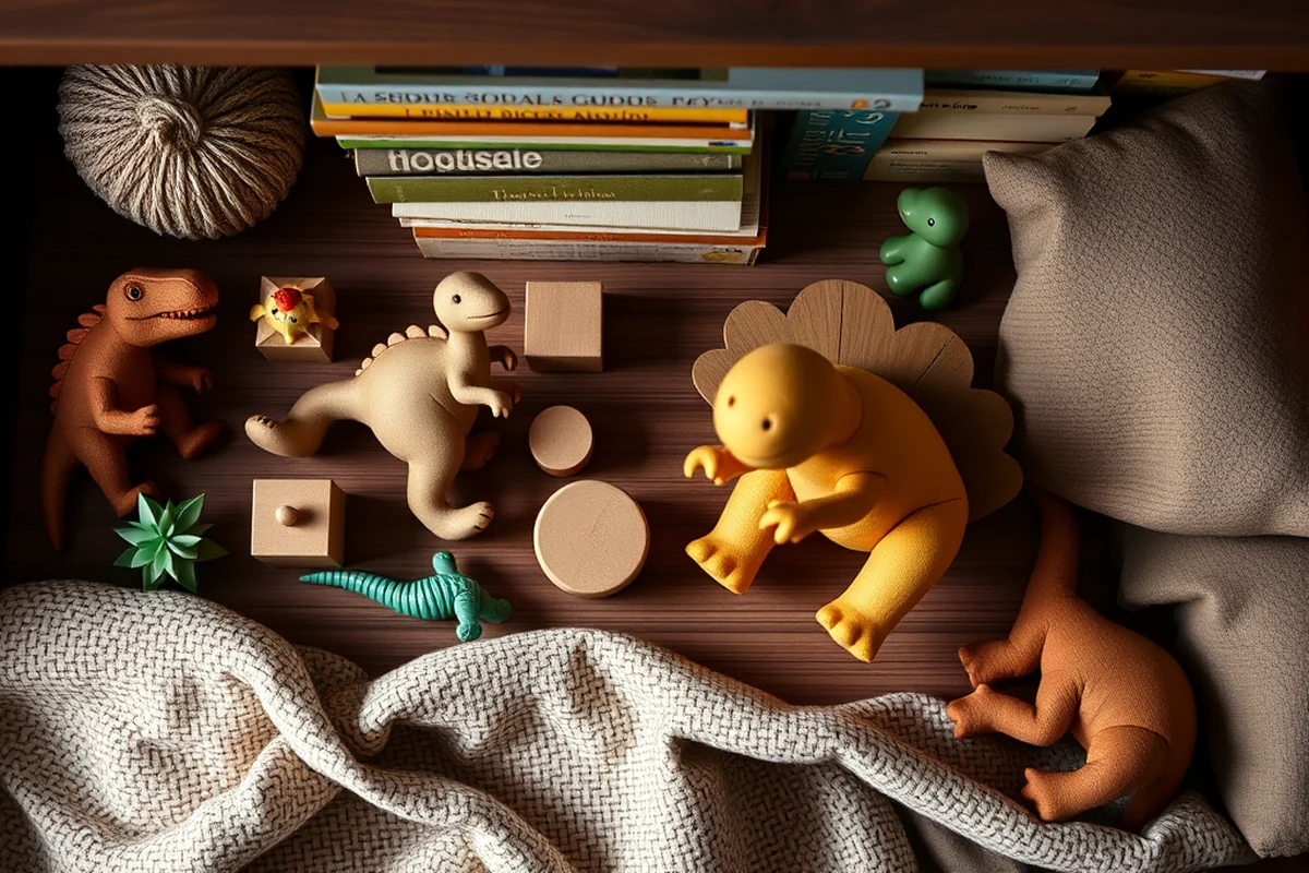 toddler dinosaur bookshelf — Toddler Dinosaur Bookshelf (the finished result)